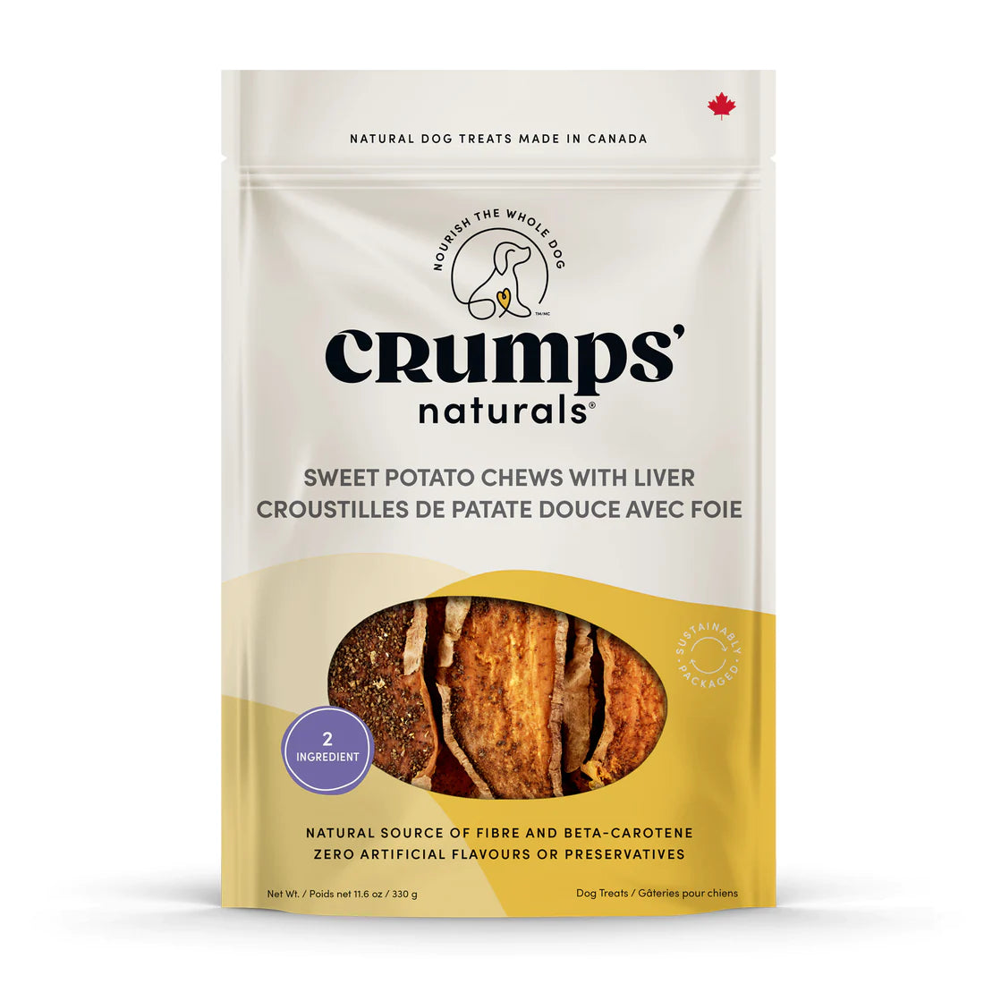 Crumps Sweet Potato & Liver Dog Chews