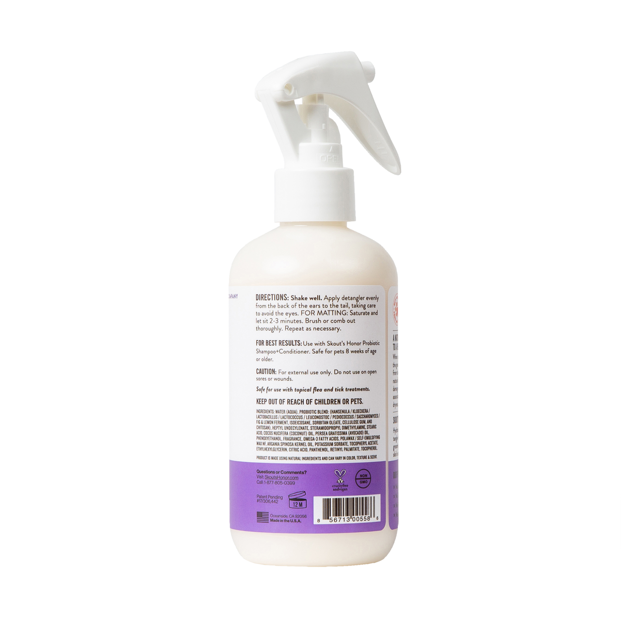 Skout's Honor Probiotic Daily Use Detangler Lavender
