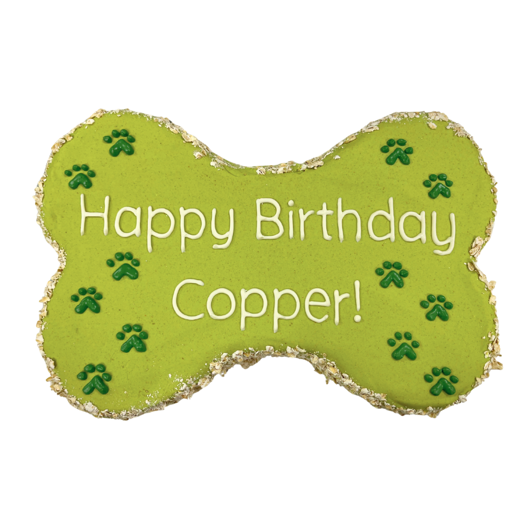9" Bone Shaped Doggy Birthday Cake