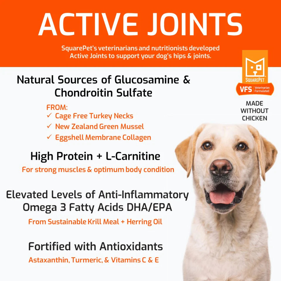 Square Pet Dog Active Joints Formula (Orange)