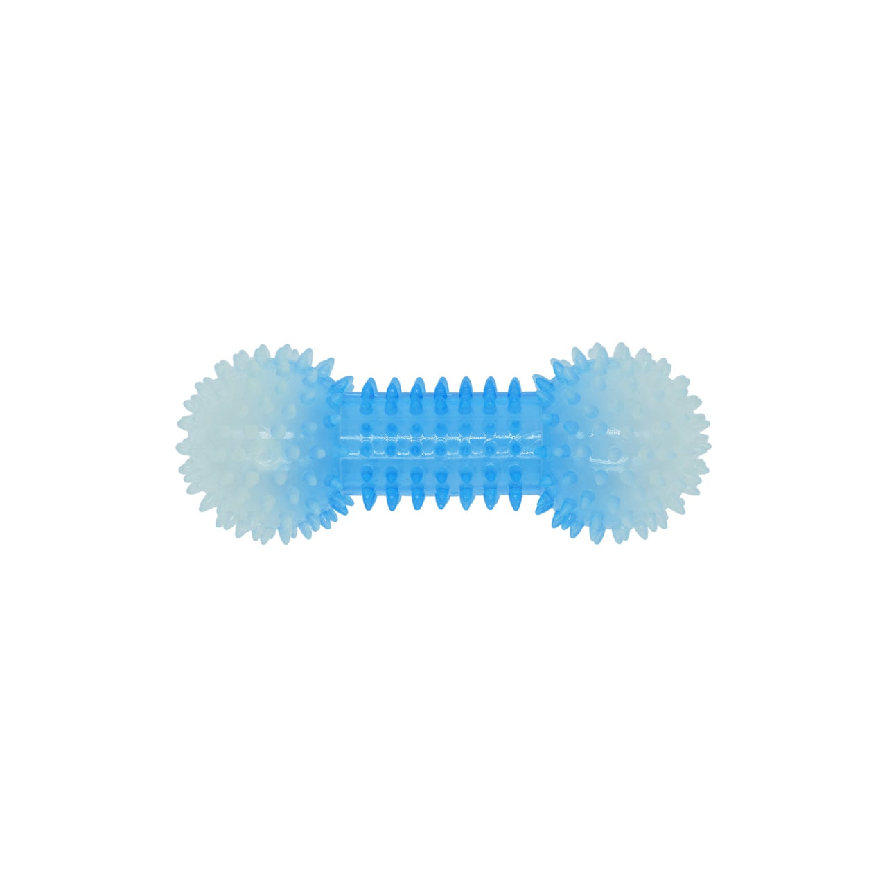 Budz Dog Toy Glow in the Dark Rubber Spiked Dumbbell