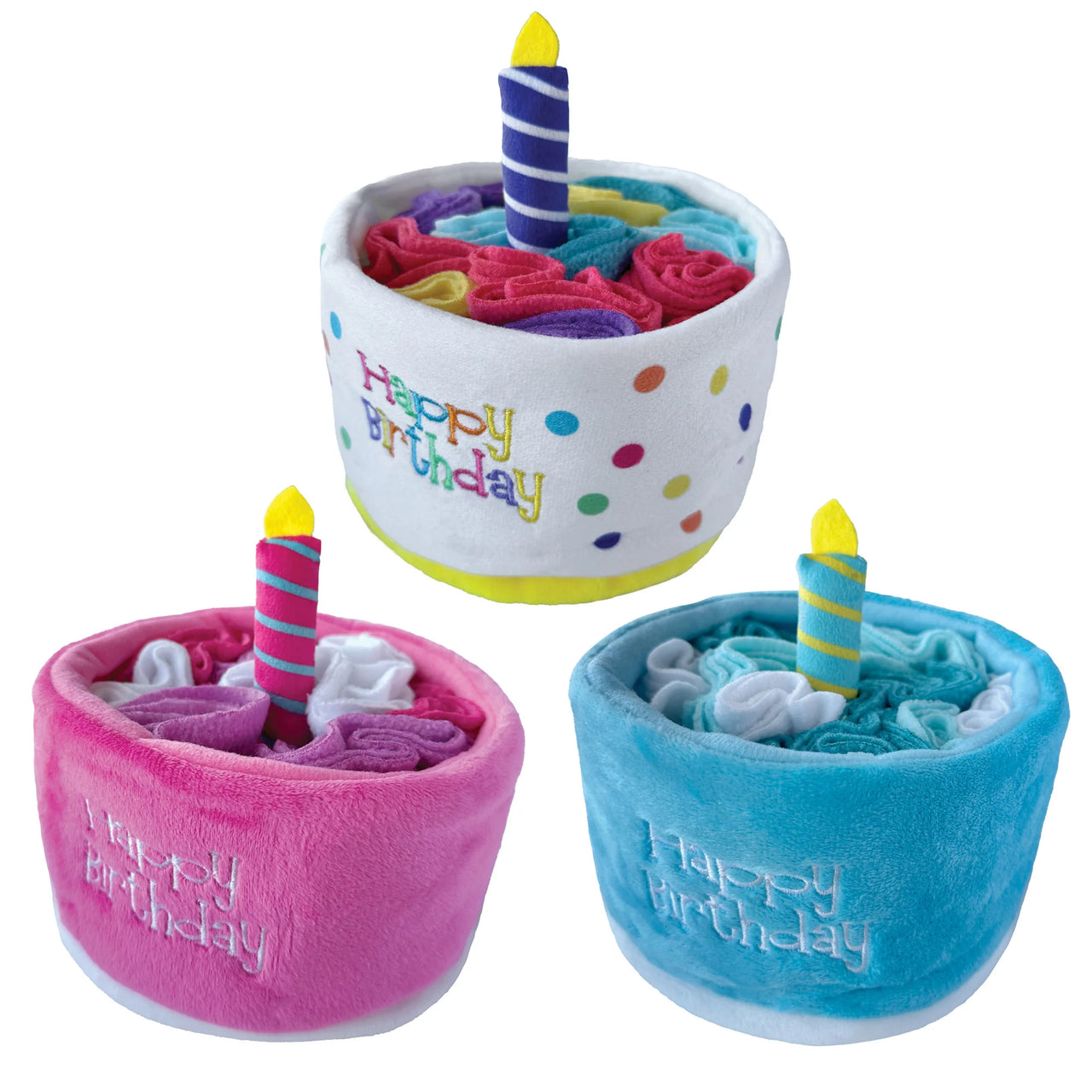 foufou Hide 'n Seek Dog Toy Snuffle Birthday Cake