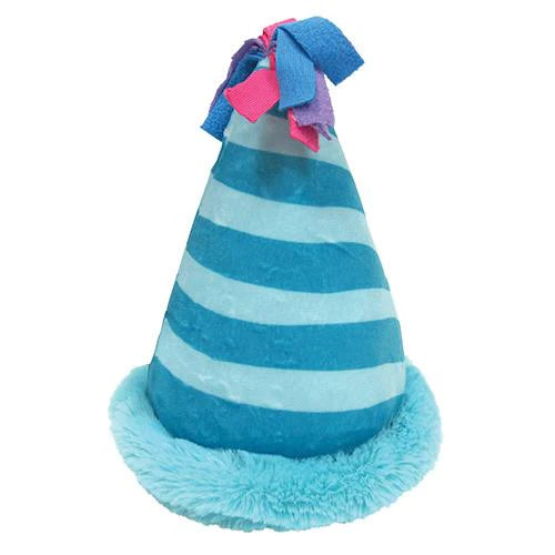 Foufou fouFit Dog Toy Birthday Hat Crinkle Plush