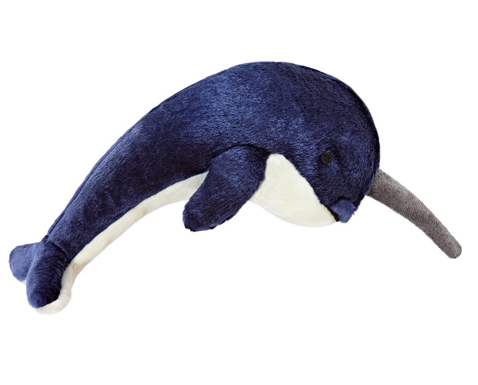Fluff & Tuff Dog Toy Bleu Narwhal