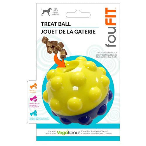 foufou fouFit Dog Toy Bumper Treat Ball