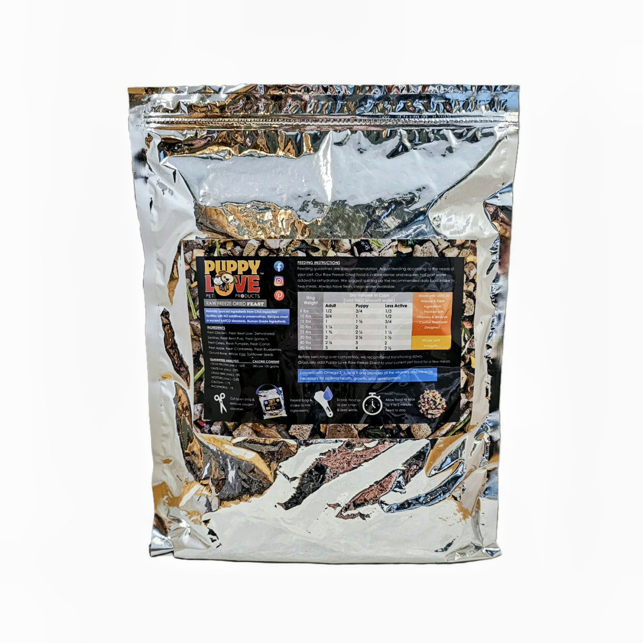 Puppy Love Freeze Dried Feast Chicken Cuisine