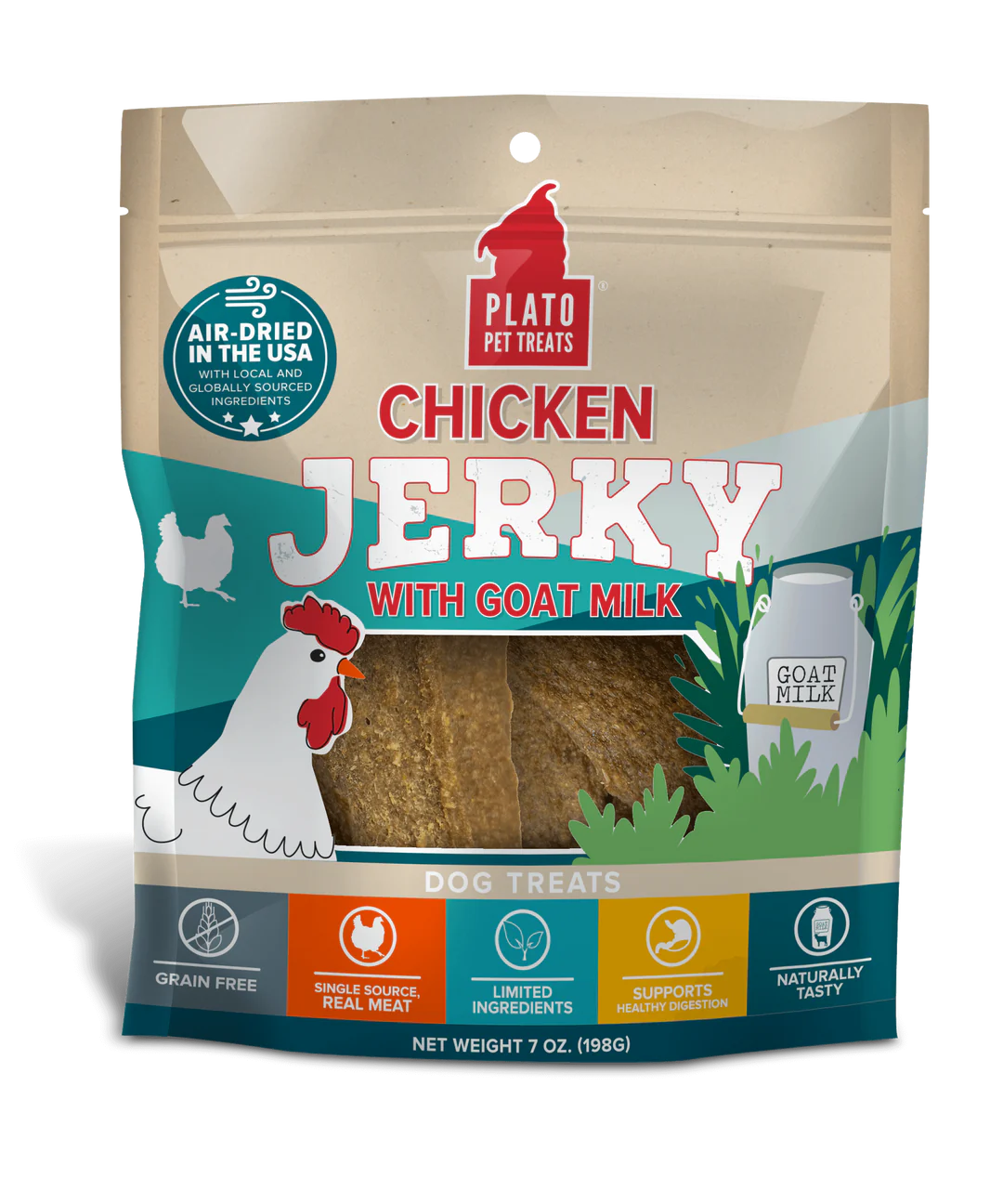 Plato Jerky Chicken with Goat Milk