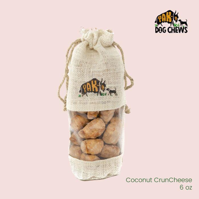 Yak9 Dog Chews Coconut Cruncheese 5 oz