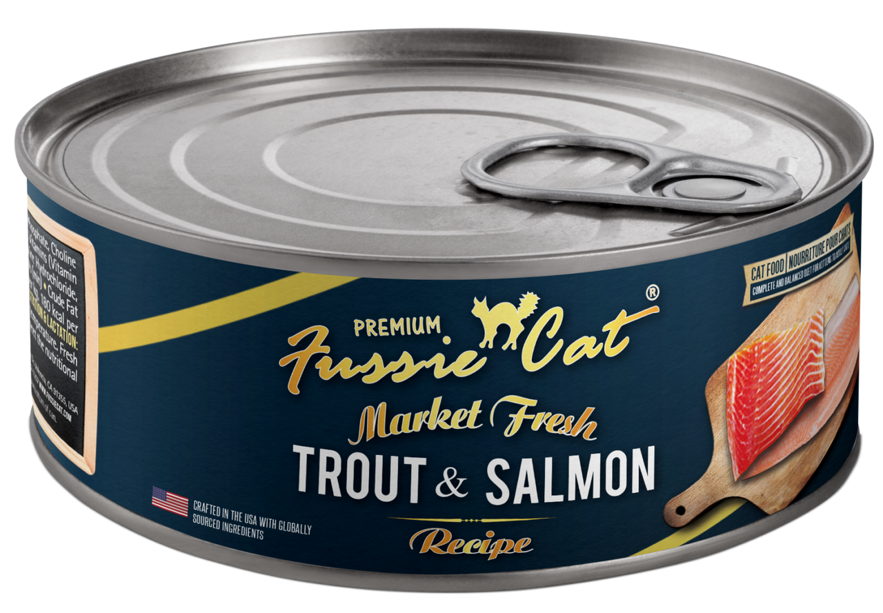 Fussie Cat Can Market Fresh Trout and Salmon