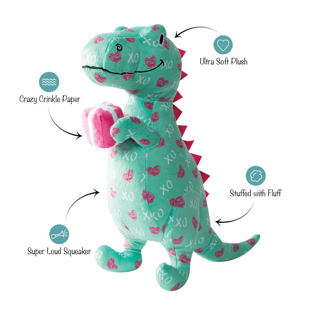 Fringe Dog Toy Valentines XO Rex