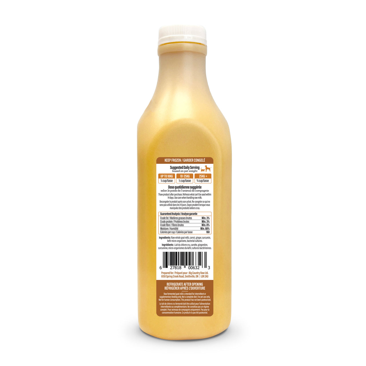 BCR Big Country Raw Supplements Goat Milk Immunity (Orange) 97ml