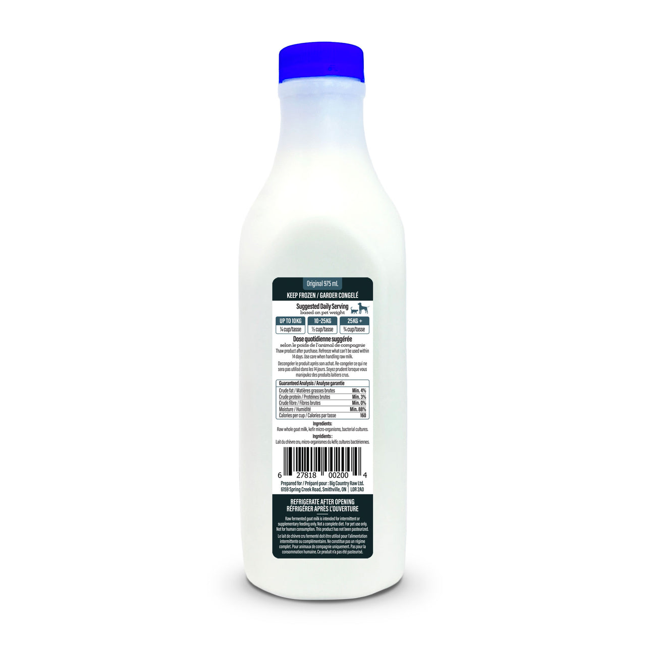 Big Country Raw Supplement Goat Milk