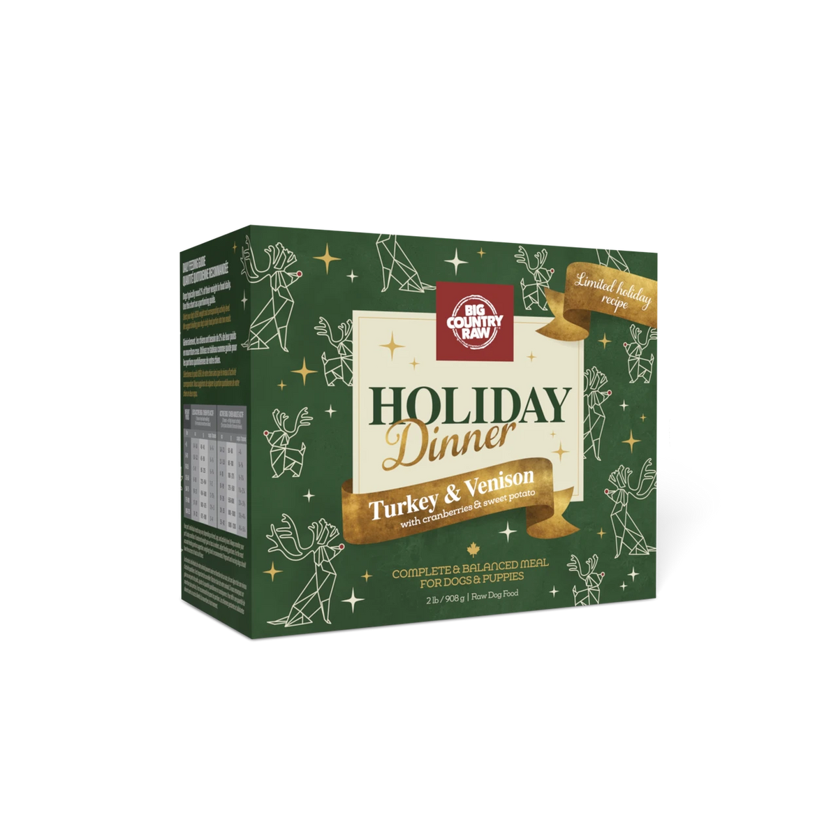 Big Country Raw Holiday Dinner Turkey & Venison