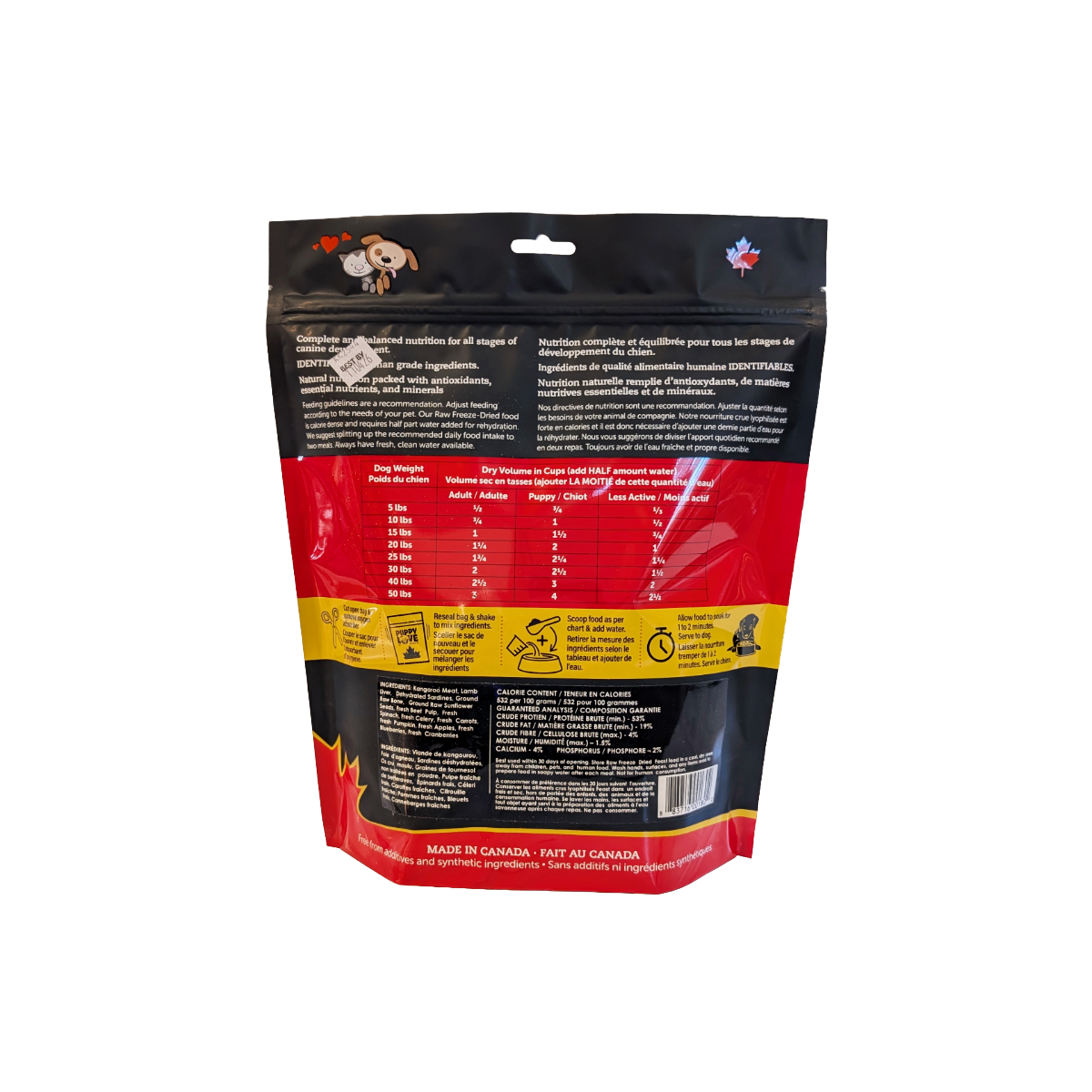 Puppy Love Freeze Dried Feast Kickin' It Kangaroo