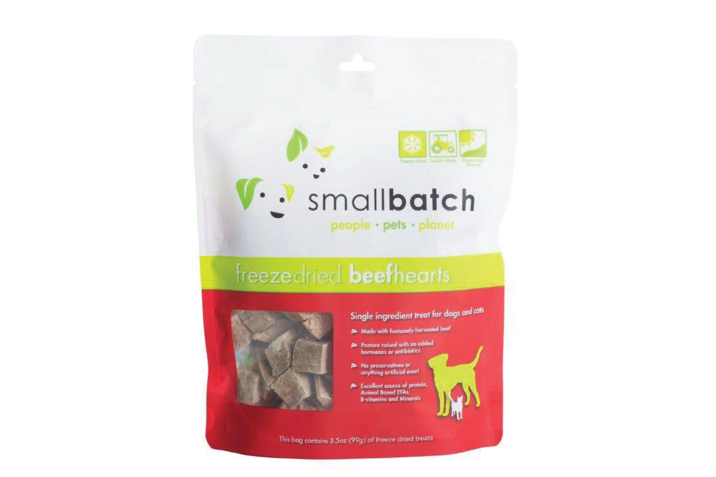 SmallBatch Dog & Cat Freeze Dried Beef Hearts