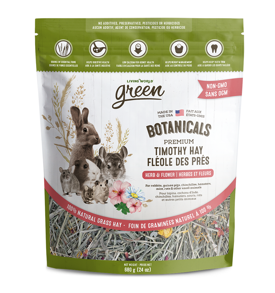 Living World Green Botanicals Premium Timothy Hay Herb & Flower Mix *SPECIAL ORDER*