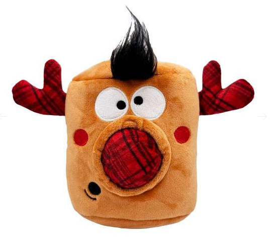 Huxley & Kent Dog Toy Holiday Pop 'n Fetch Nosy Reindeer
