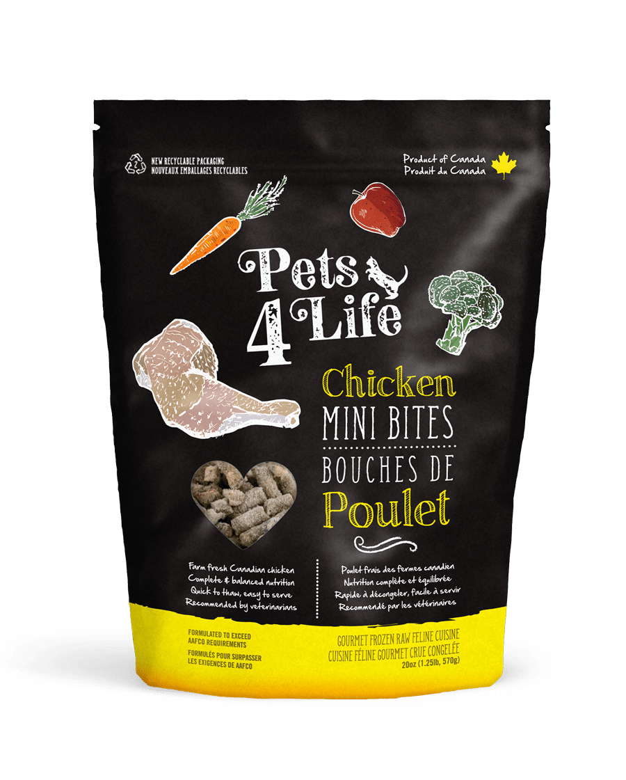 Pets 4 Life Cat Raw Chicken Mini Bites FINAL SALE NO EXCHANGE OR REFUNDS