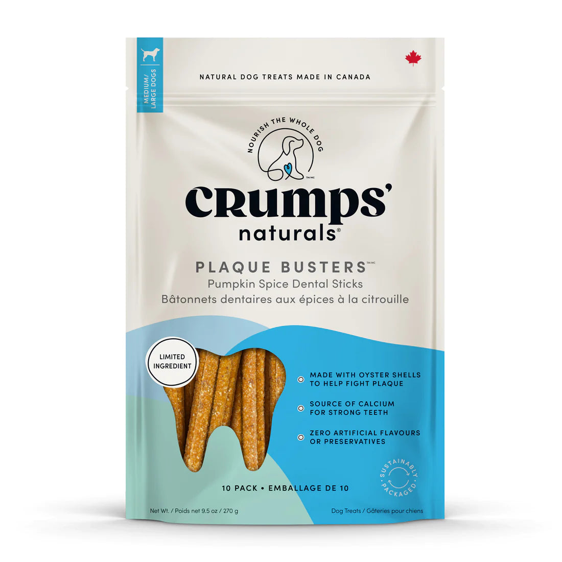 Crumps Plaque Busters with Pumpkin Spice