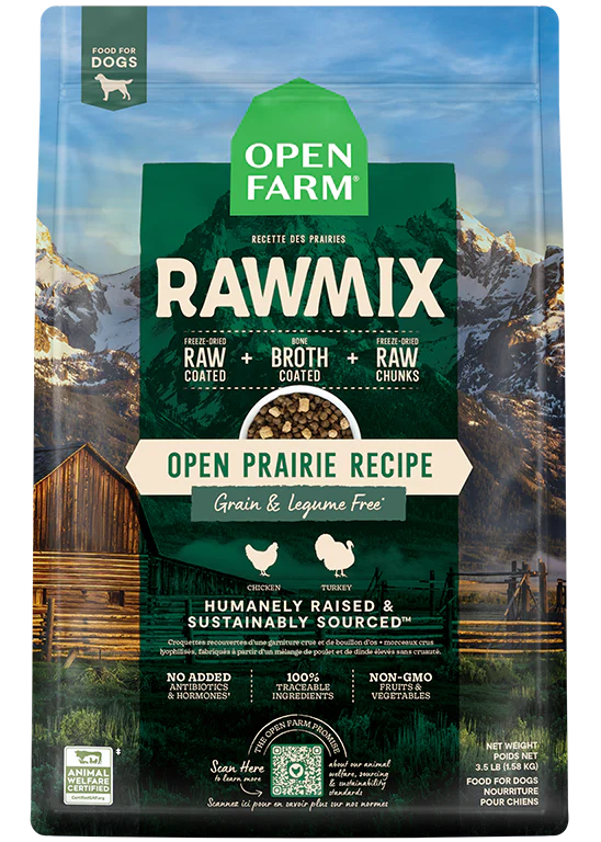 Open Farm Dog RawMix Grain Free Open Prairie