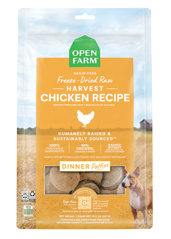 Open Farm Dog Freeze-Dried Raw Chicken Patties