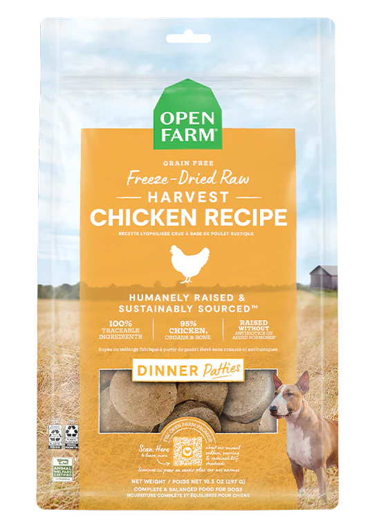 Open Farm Dog Freeze-Dried Raw Chicken Patties *SPECIAL ORDER*