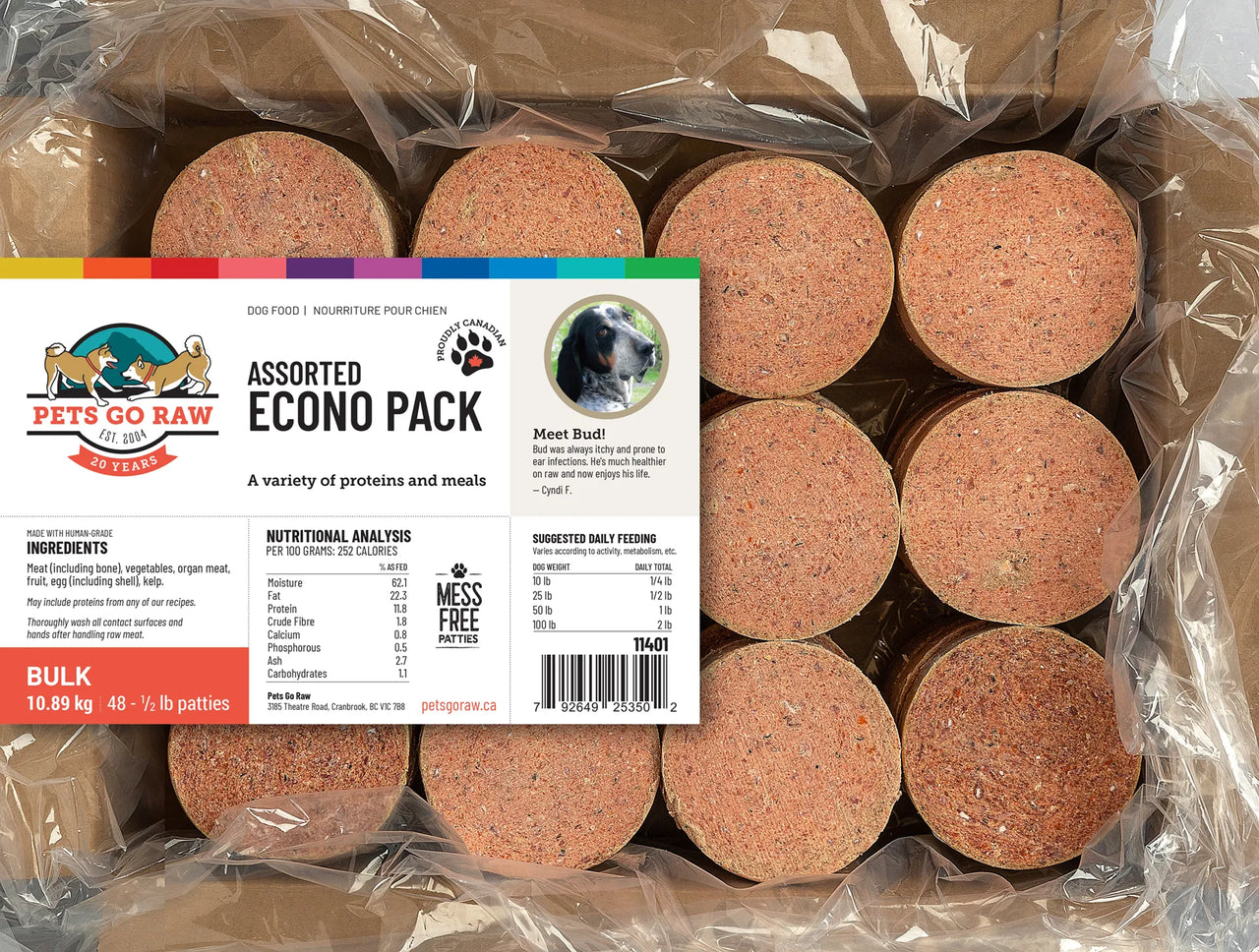 Pets Go Raw Variety Econo Bulk Box