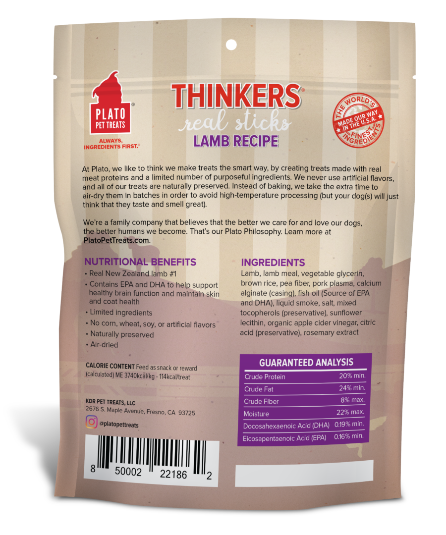 Plato Thinkers Lamb Meat Sticks