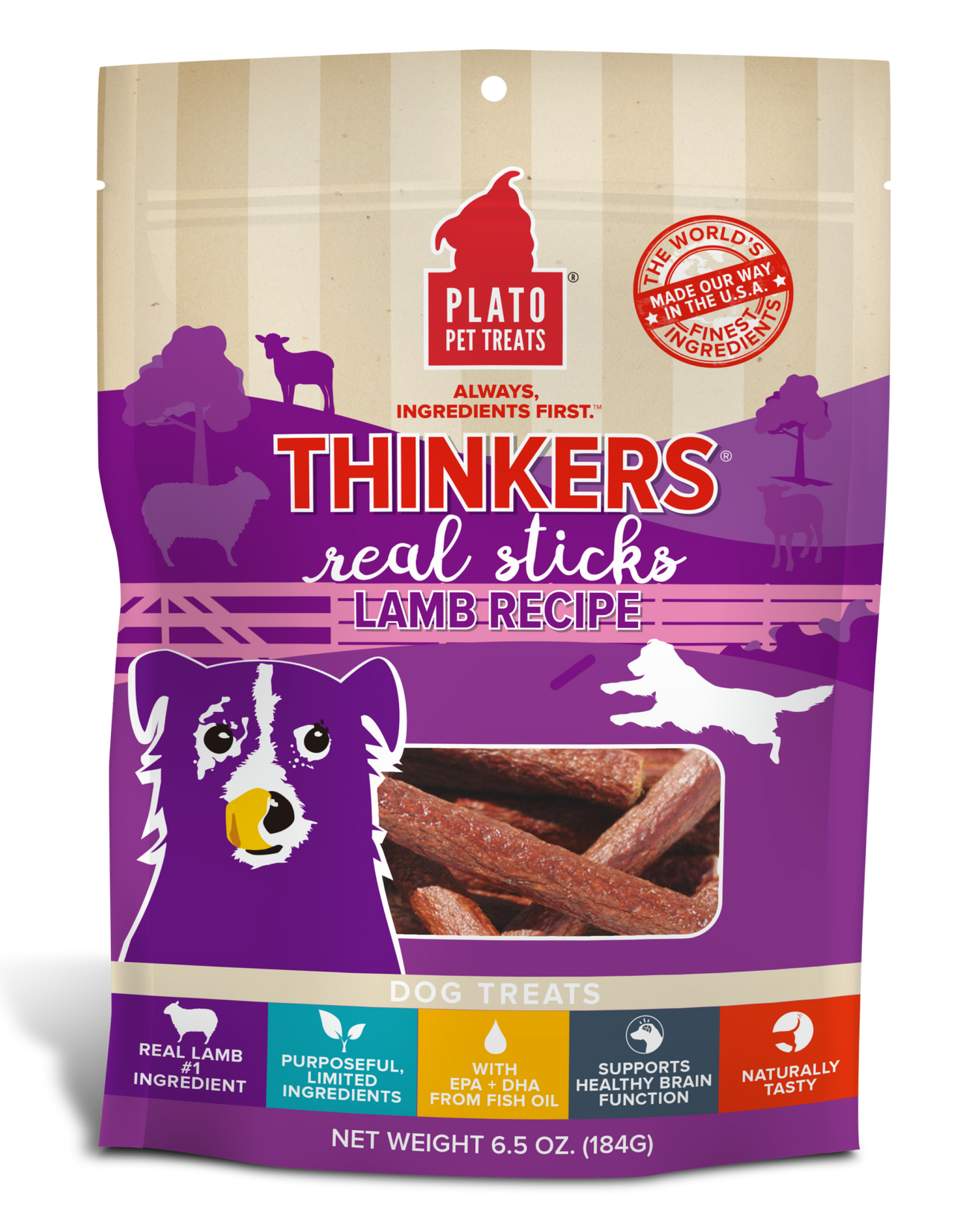 Plato Thinkers Lamb Meat Sticks