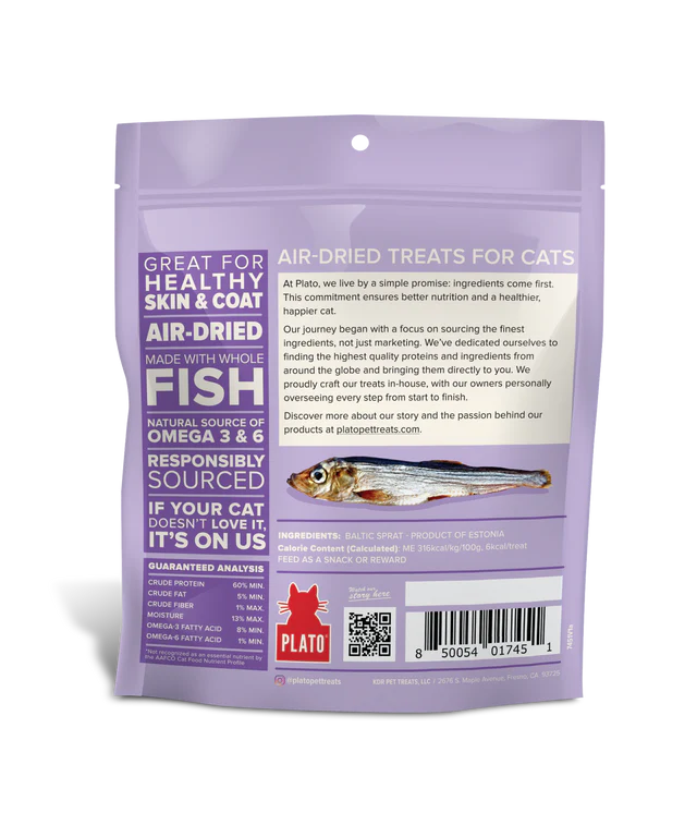 Plato Cat Air-Dried Treats Baltic Sprat
