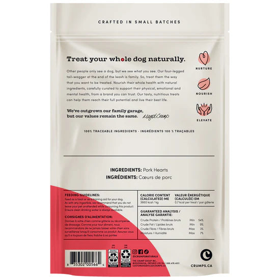 Crumps Freeze Dried Pork Hearts