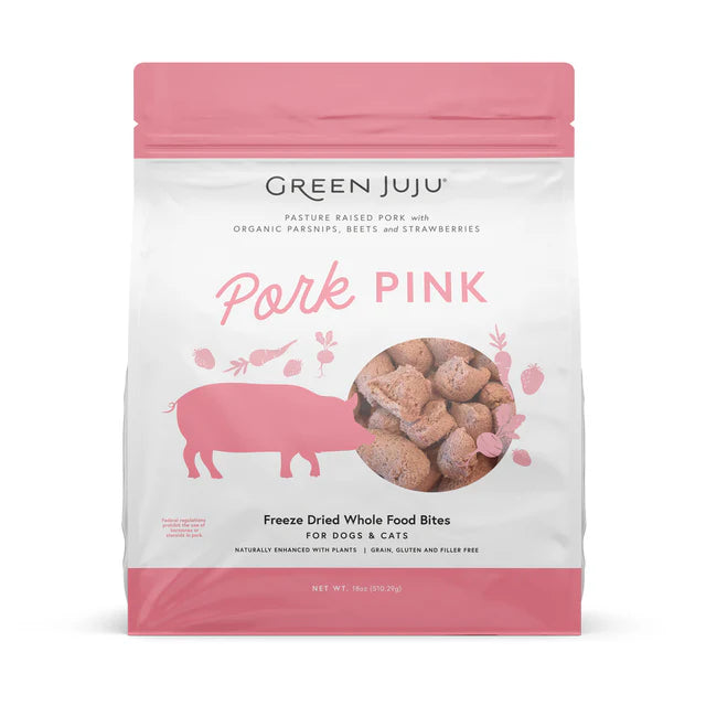 Green Juju Pork Pink Freeze Dried Whole Food Bites