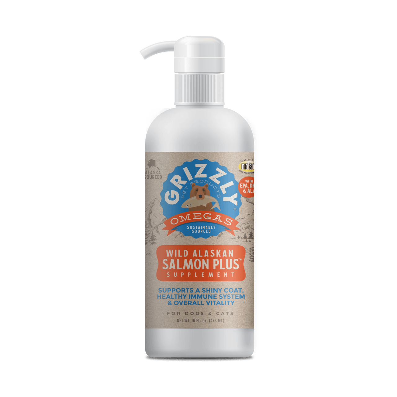 Grizzly Wild Alaskan Salmon Oil Plus