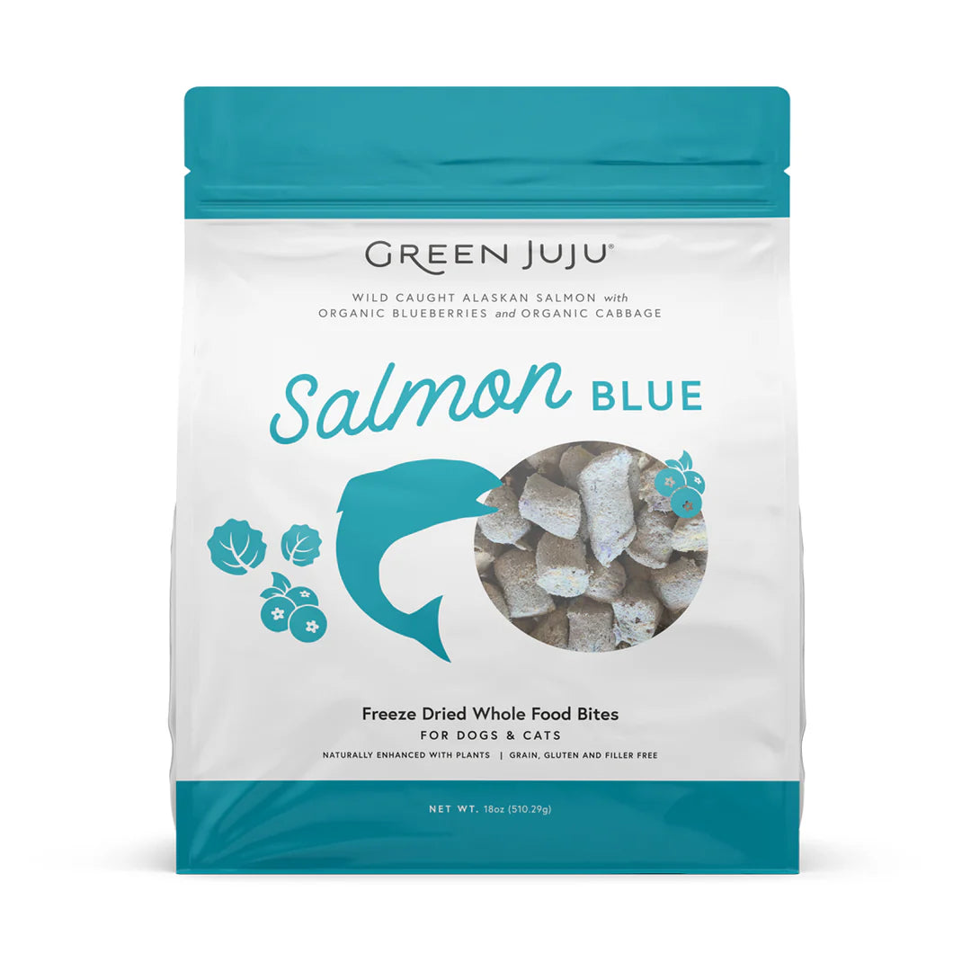 Green Juju Salmon Blue Freeze Dried Whole Food Bites