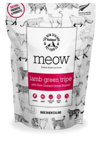 New Zealand Pet Food Co. Cat Meow Lamb Green Tripe Treats 50g