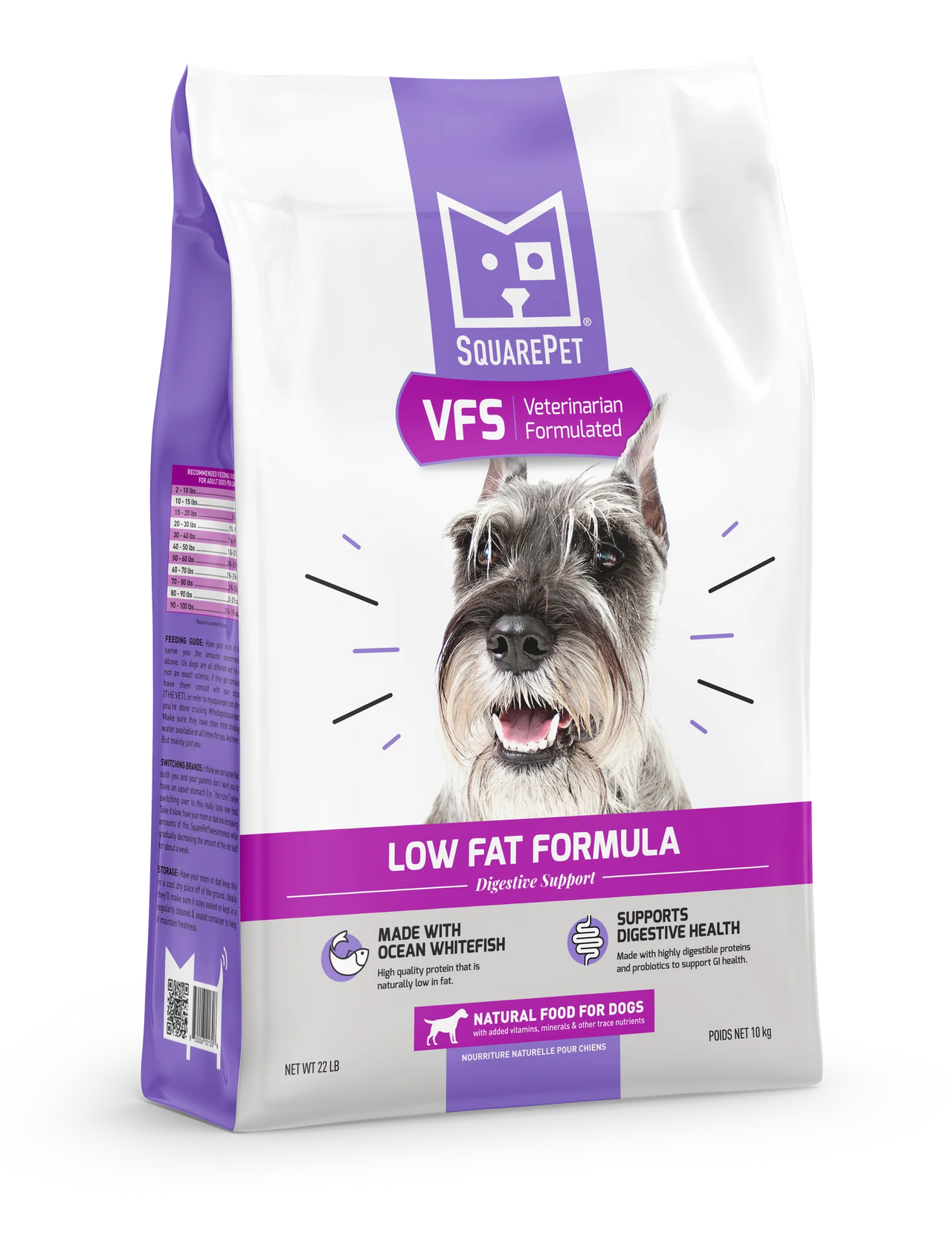 Square Pet Dog Low Fat Formula (Purple)