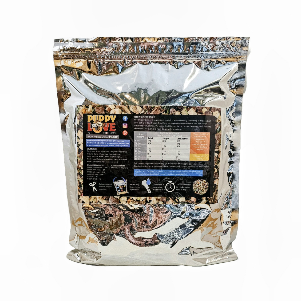 Puppy Love Freeze Dried Feast Surf & Turf