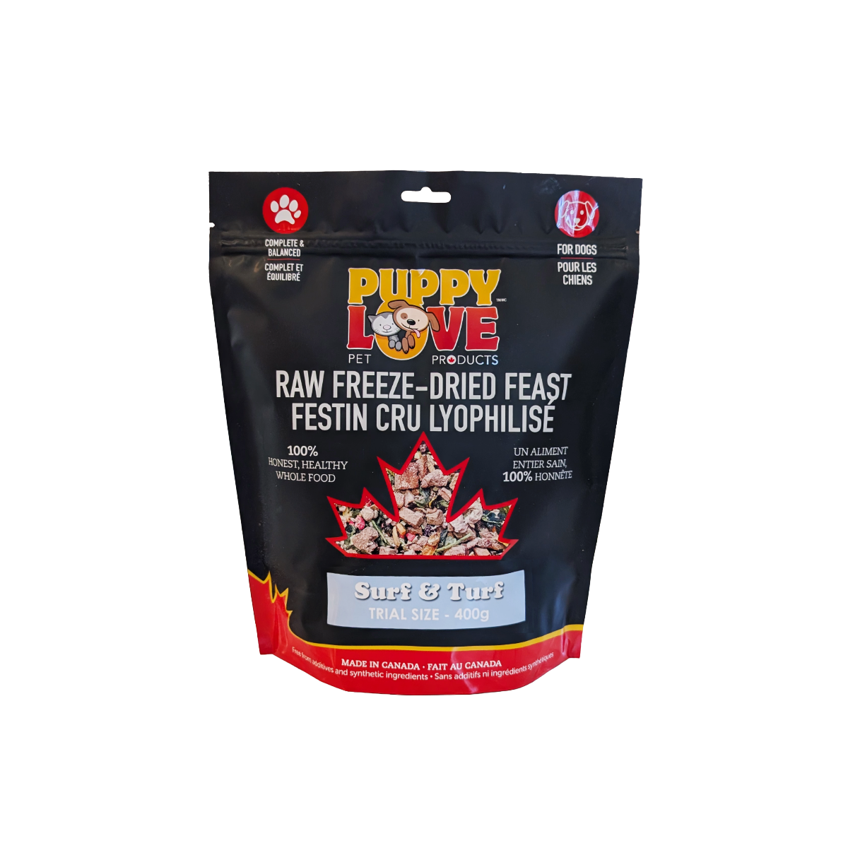 Puppy Love Freeze Dried Feast Surf & Turf