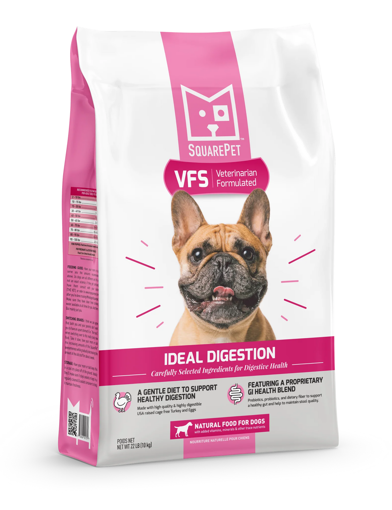 Square Pet Dog Ideal Digestion Formula (Pink)