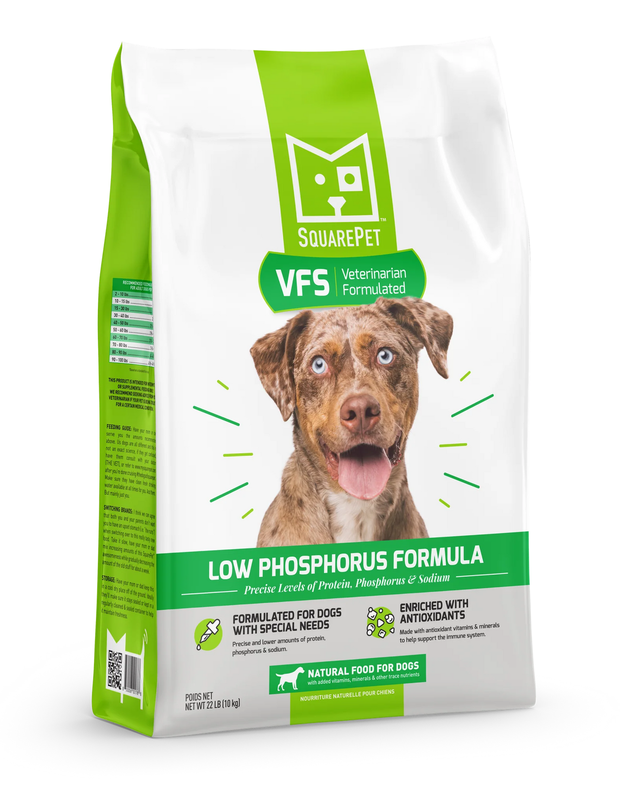 Square Pet Dog Low Phosphorus Formula (Green)
