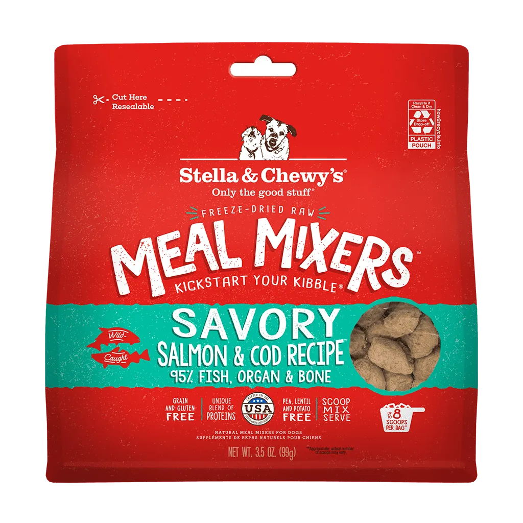 Stella & Chewy's Dog Meal Mixers Savory Salmon & Cod 8oz *SPECIAL ORDER*