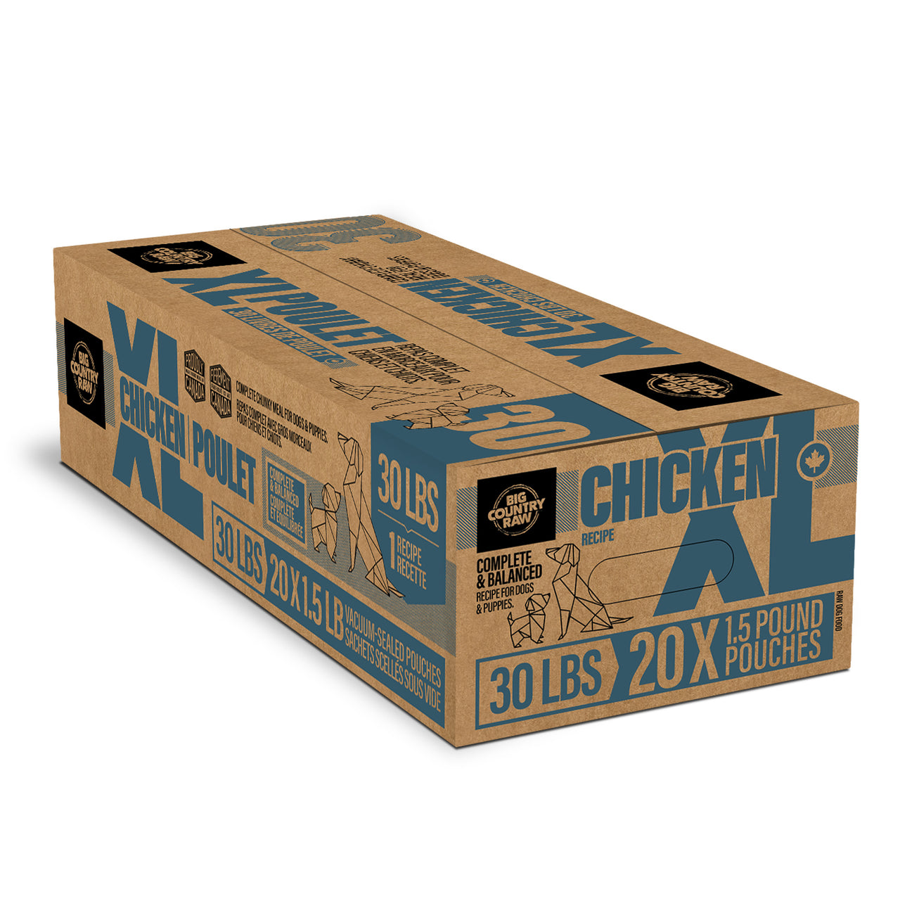 BCR Big Country Raw Grab N Go XL Chicken 30lbs