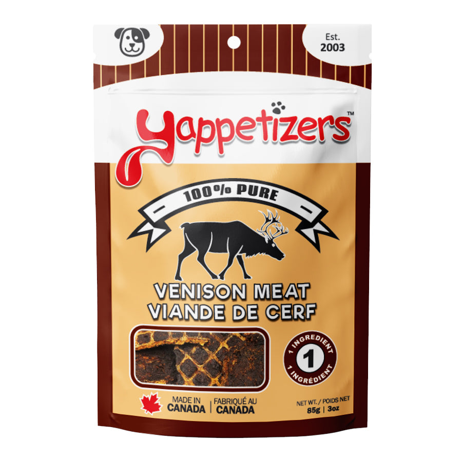 Yappetizers Dehydrated Venison Meat