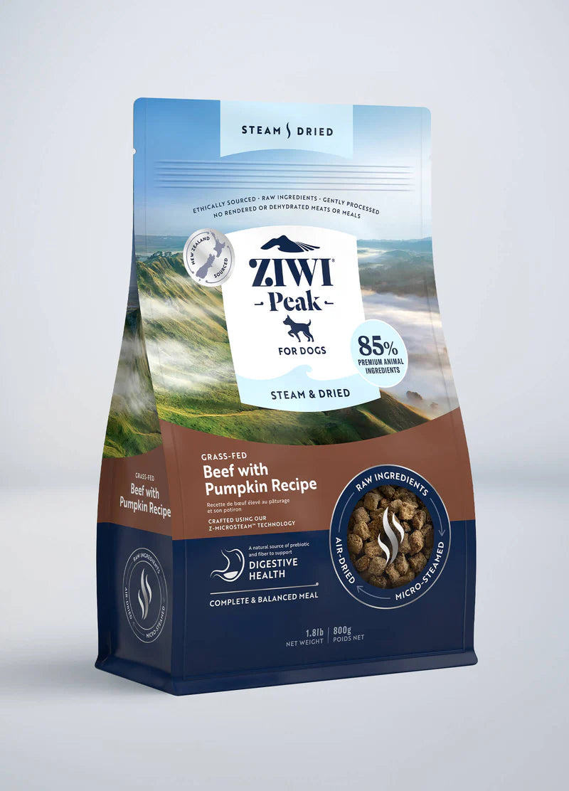 Ziwi Peak Steam-Dried Beef w/Pumpkin FINAL SALE