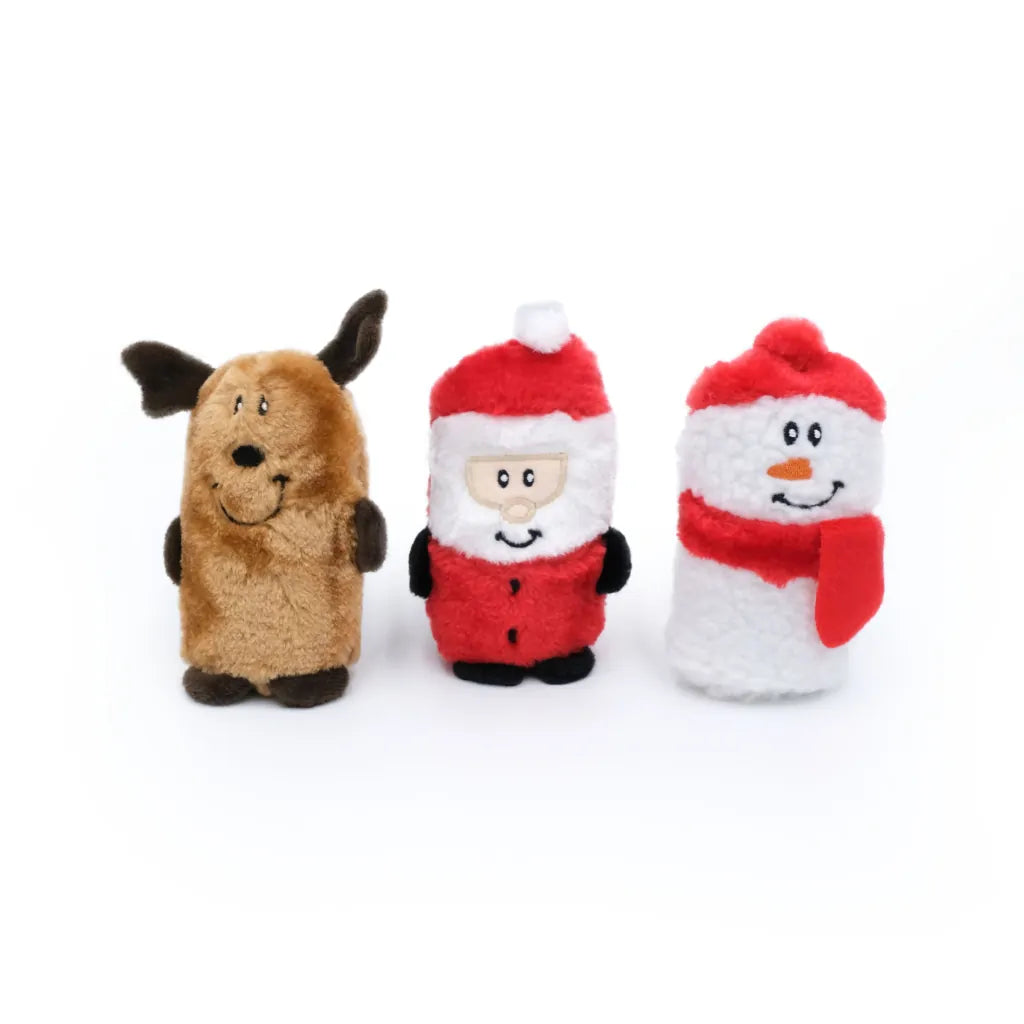 ZippyPaws Dog Toy Holiday Squeakie Buddies