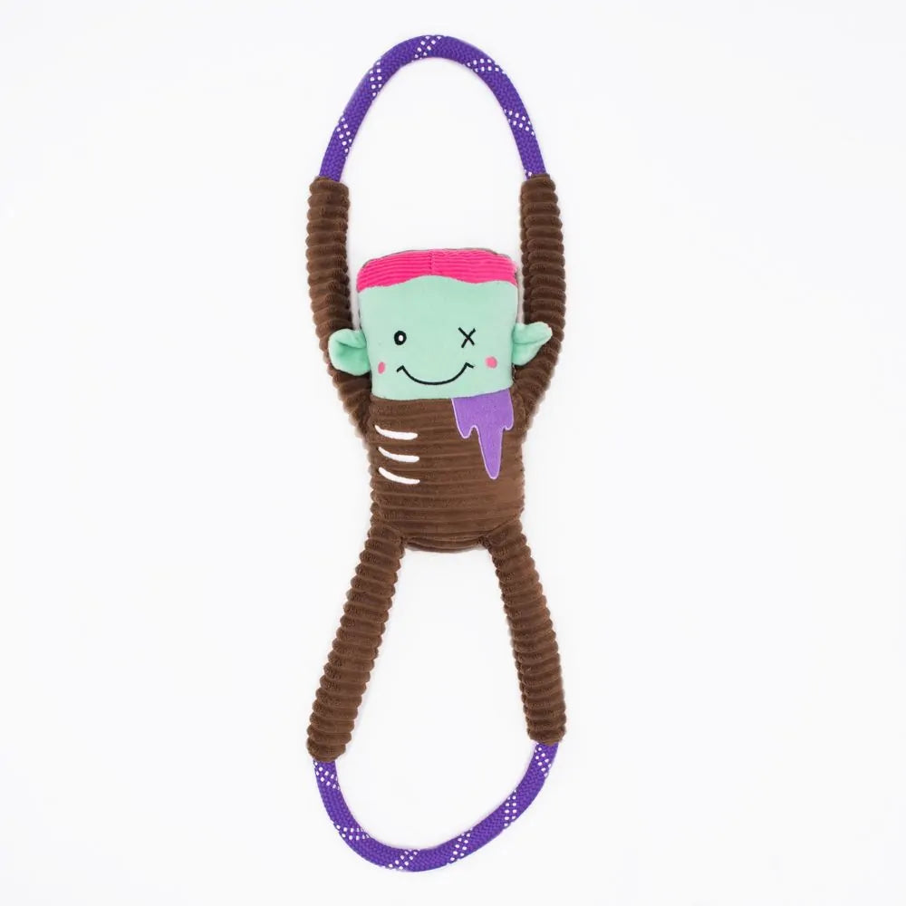 ZippyPaws Dog Toy Halloween RopeTugz Zombie