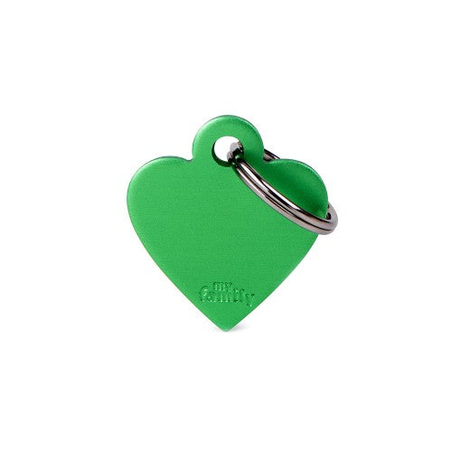 Myfamily Tag Basic Heart Aluminum
