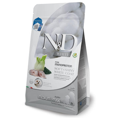 Farmina N&D Dog White Coat Sea Bass, Kelp, Fennel Puppy *SPECIAL ORDER*
