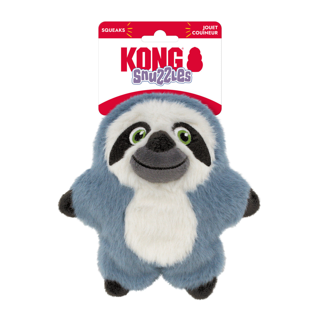 KONG Dog Toy Snuzzles Kiddos Sloth