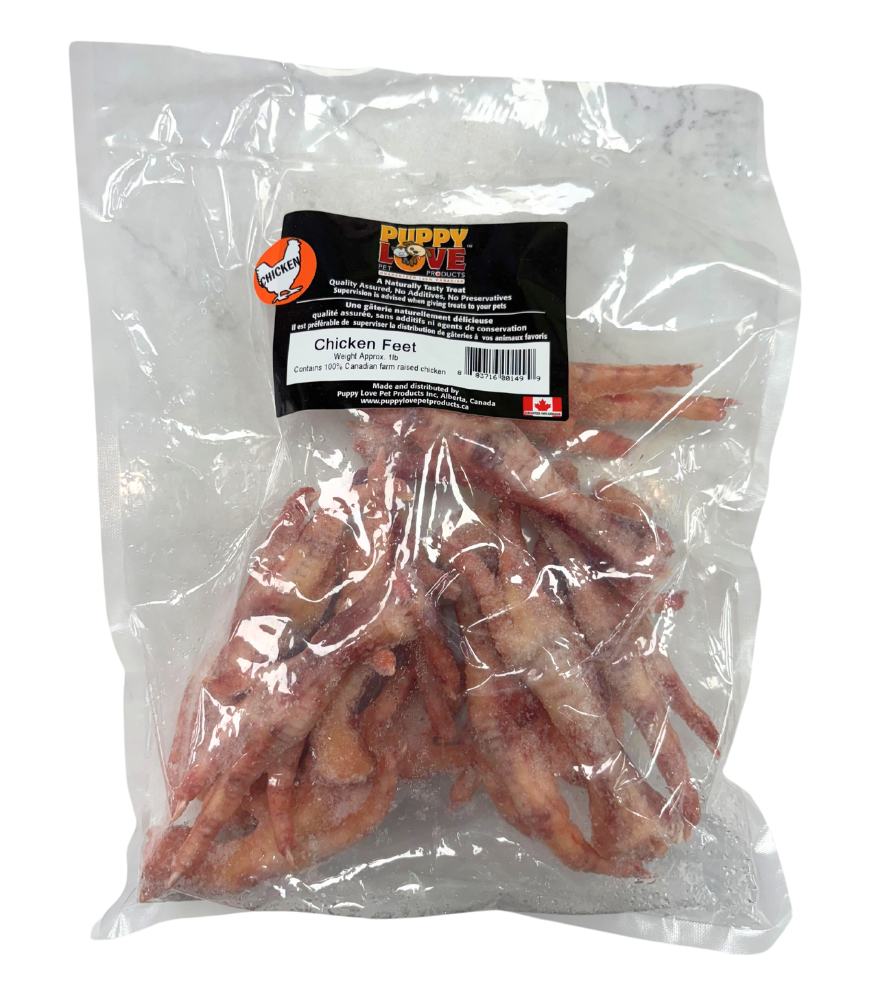 Puppy Love Raw Chicken Feet